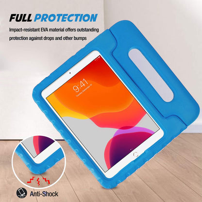 Children's Protective Case for iPad 9th Generation, iPad 8, iPad 7, iPad 10.2 (2021, 2020, 2019), iPad Air 10.5, and iPad Pro 10.5 - Shockproof Lightweight Design with Convertible Handle - Blue