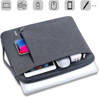 360° Protective Laptop Sleeve for 11.6-Inch Devices, Compatible with Surface Pro 7/8/9, Laptop Go 2/3, MacBook Air 11, and 11-12 Inch Chromebooks, Slim, Shockproof, Waterproof, Grey