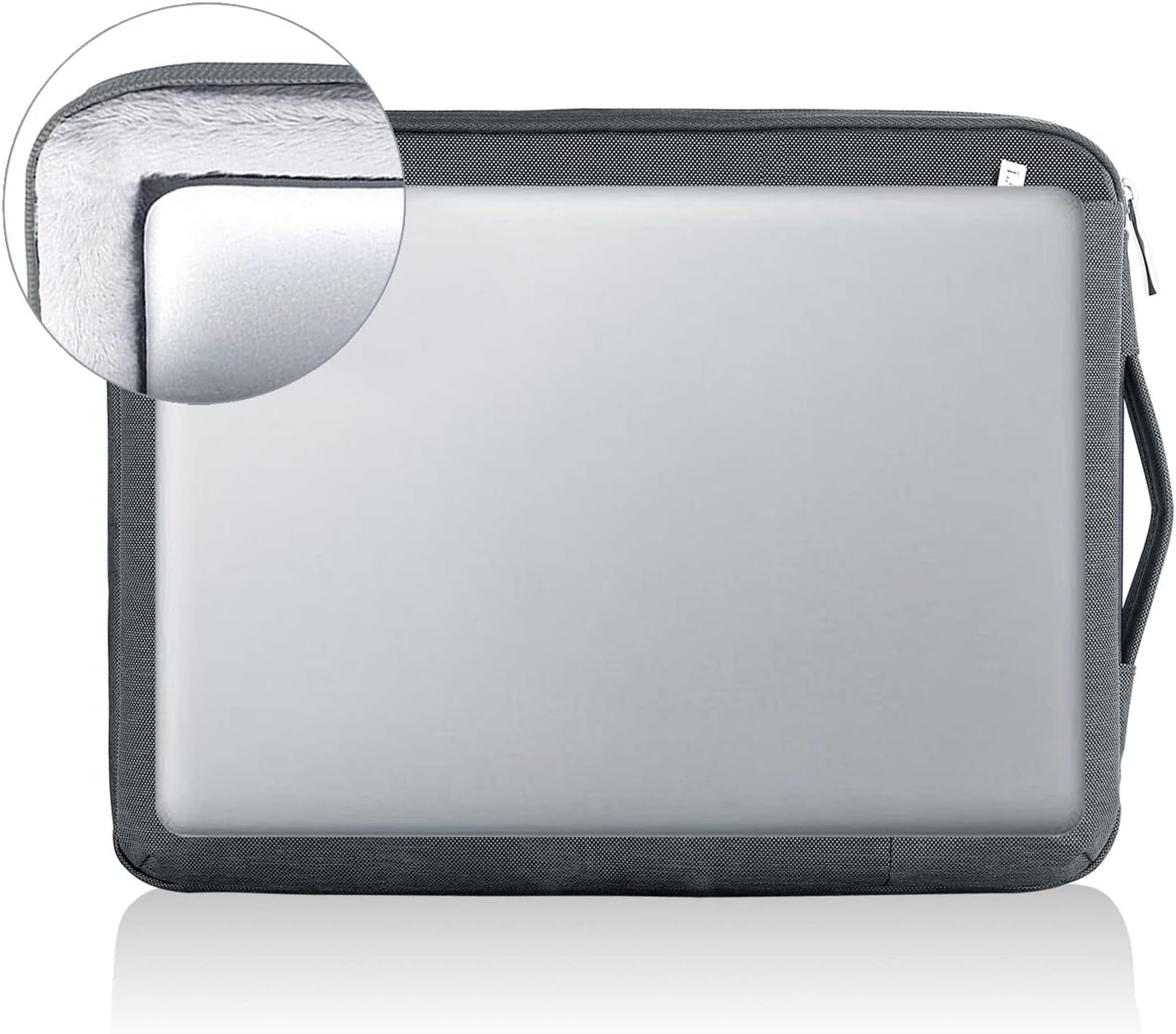 360° Protective Laptop Sleeve for 11.6-Inch Devices, Compatible with Surface Pro 7/8/9, Laptop Go 2/3, MacBook Air 11, and 11-12 Inch Chromebooks, Slim, Shockproof, Waterproof, Grey