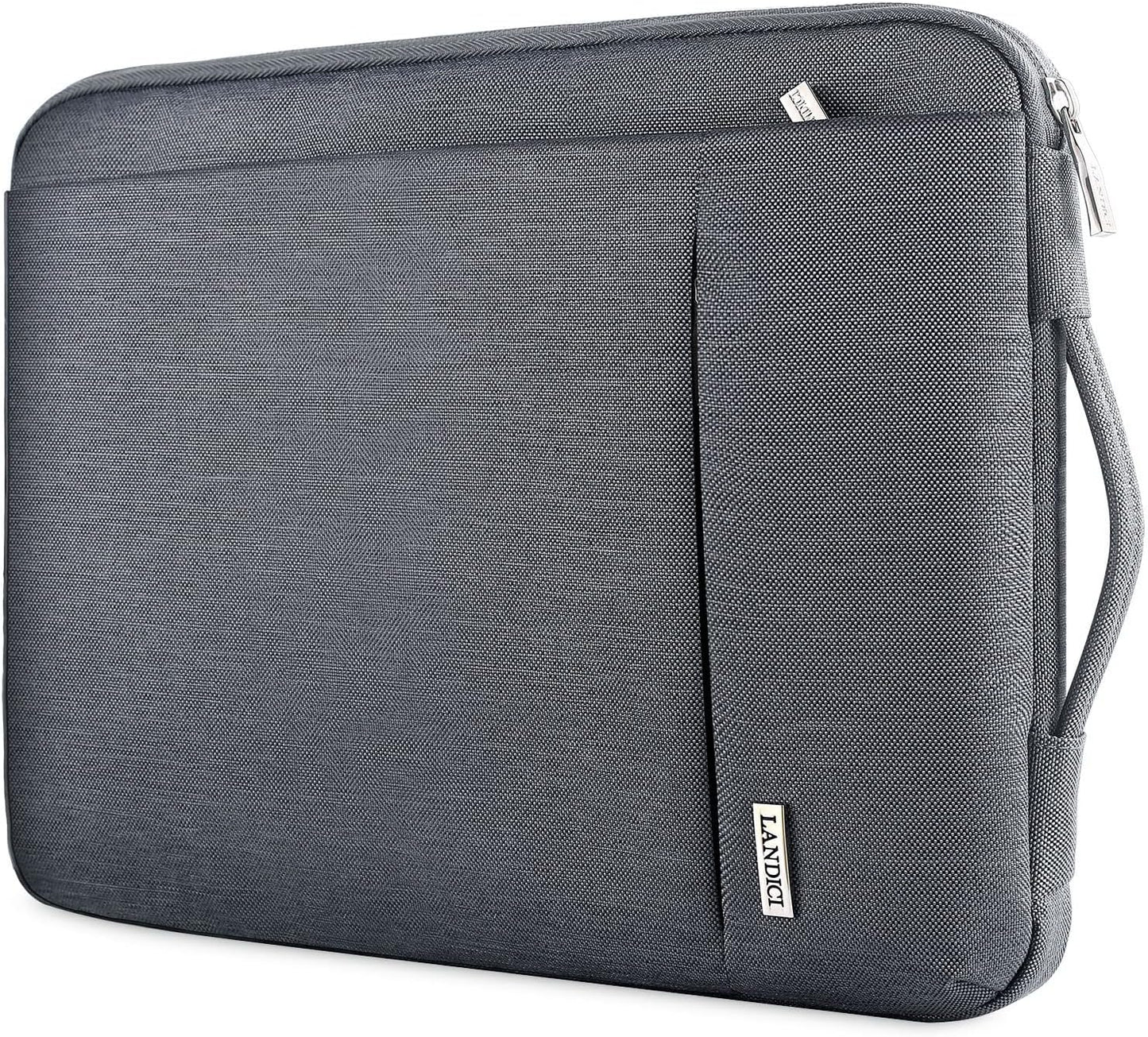 360° Protective Laptop Sleeve for 11.6-Inch Devices, Compatible with Surface Pro 7/8/9, Laptop Go 2/3, MacBook Air 11, and 11-12 Inch Chromebooks, Slim, Shockproof, Waterproof, Grey