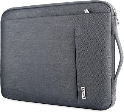 360° Protective Laptop Sleeve for 11.6-Inch Devices, Compatible with Surface Pro 7/8/9, Laptop Go 2/3, MacBook Air 11, and 11-12 Inch Chromebooks, Slim, Shockproof, Waterproof, Grey