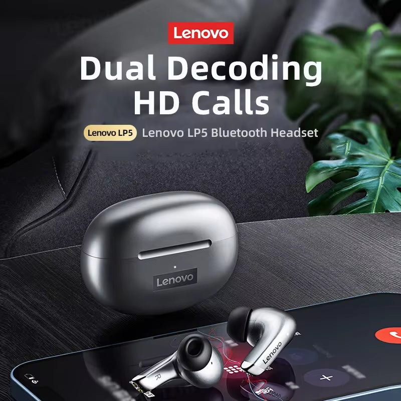 Choice LP5 Wireless Bluetooth Earbuds - Hi-Fi Music Earphones, Sports Waterproof Headset with Microphone for Business Use