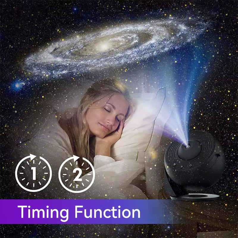 Galaxy Projector: Planetarium Star Projector with 13 Film Sheets for a Romantic Bedroom Experience