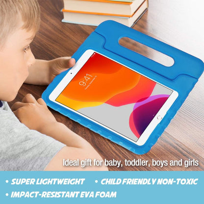 Children's Protective Case for iPad 9th Generation, iPad 8, iPad 7, iPad 10.2 (2021, 2020, 2019), iPad Air 10.5, and iPad Pro 10.5 - Shockproof Lightweight Design with Convertible Handle - Blue